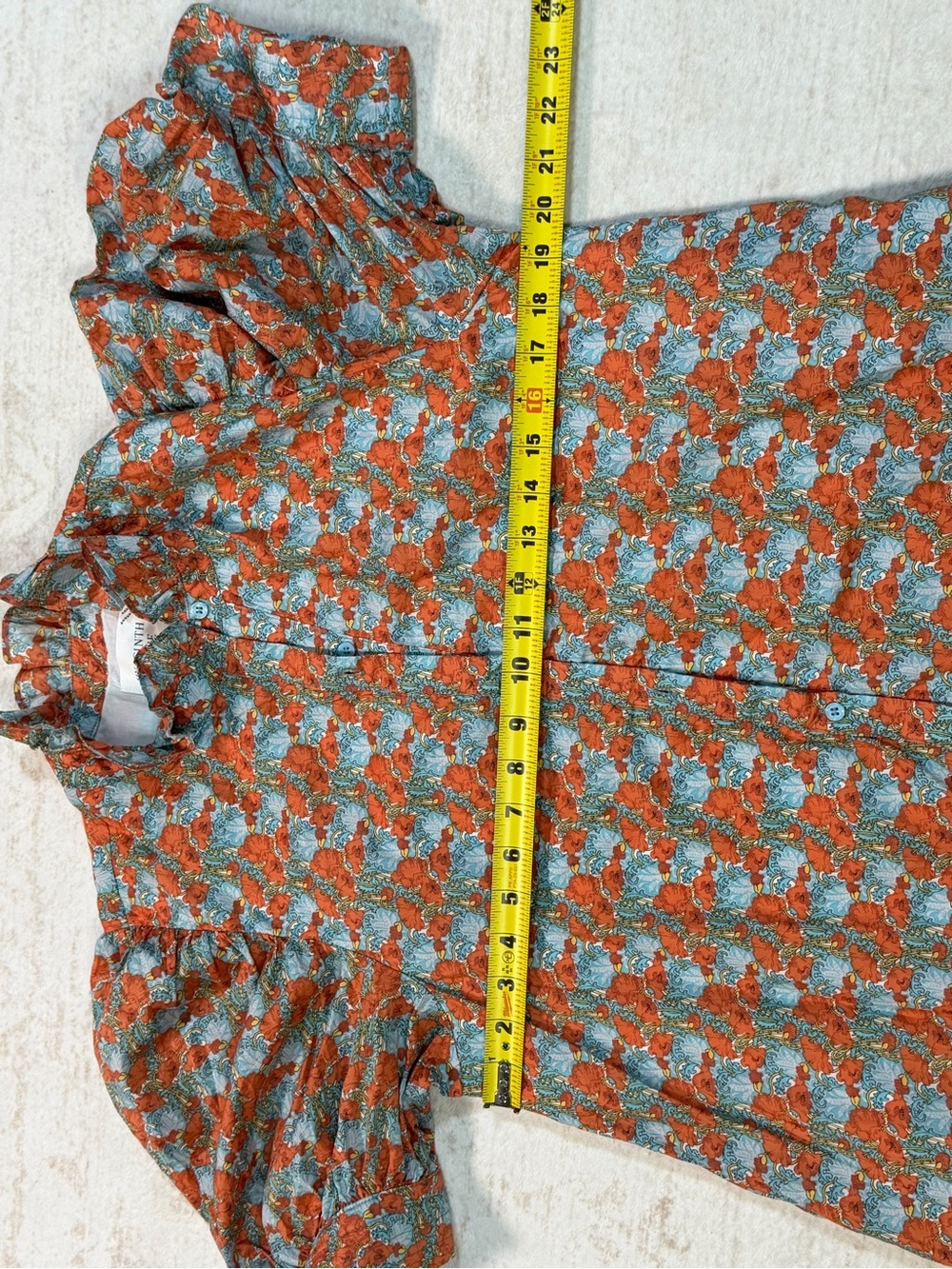 Hyacinth House Floral Puff Sleeve Button Front Maxi Dress Cottagecore - Picture 11 of 12